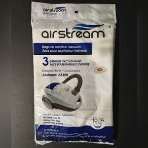 New Genuine Airstream Dirt Devil Allergen Type O Vacuum Bags 3 Pack Sealed